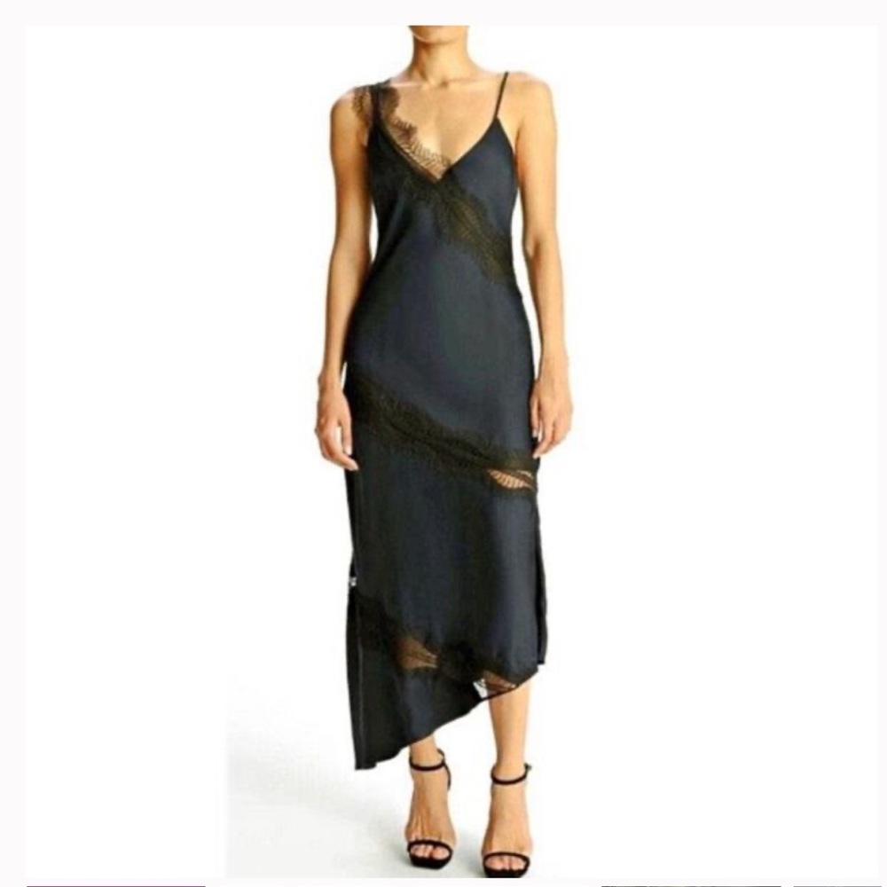 House of Harlow 1960 Asymmetrical Black Dress